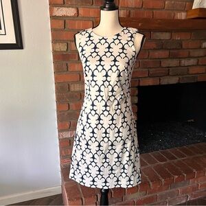 Lesley Evers Geometric Print Sleeveless Dress Sz XS